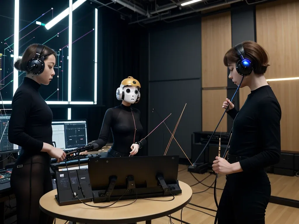 Multi-agent orchestration ensemble conductor analogy system design visualization