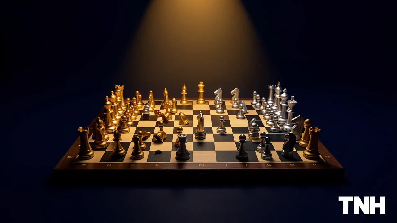 Chess pieces scattered mid-game — the strategic moves reshaping 2026