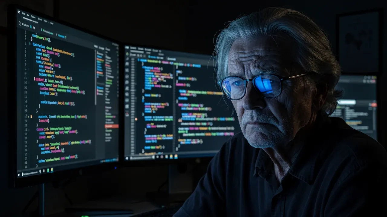 Developer working with AI agent executing multi-file code changes