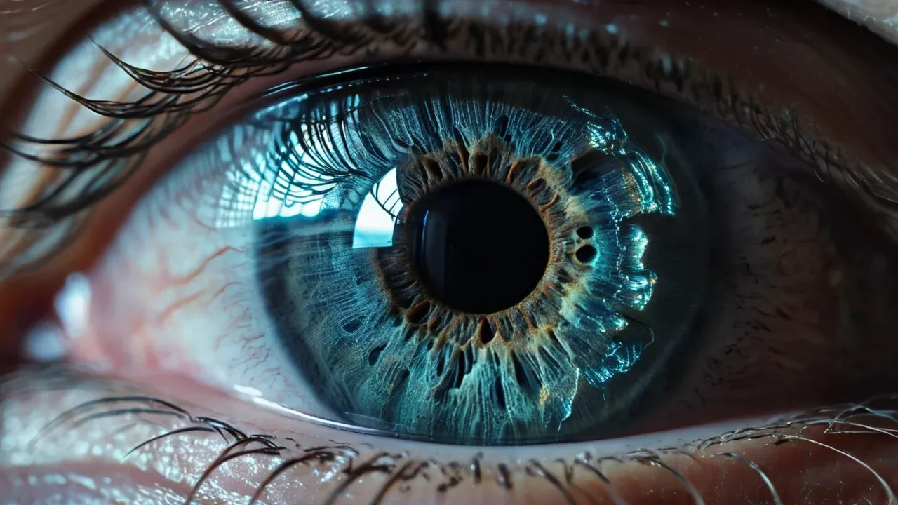 A close-up of a human eye.