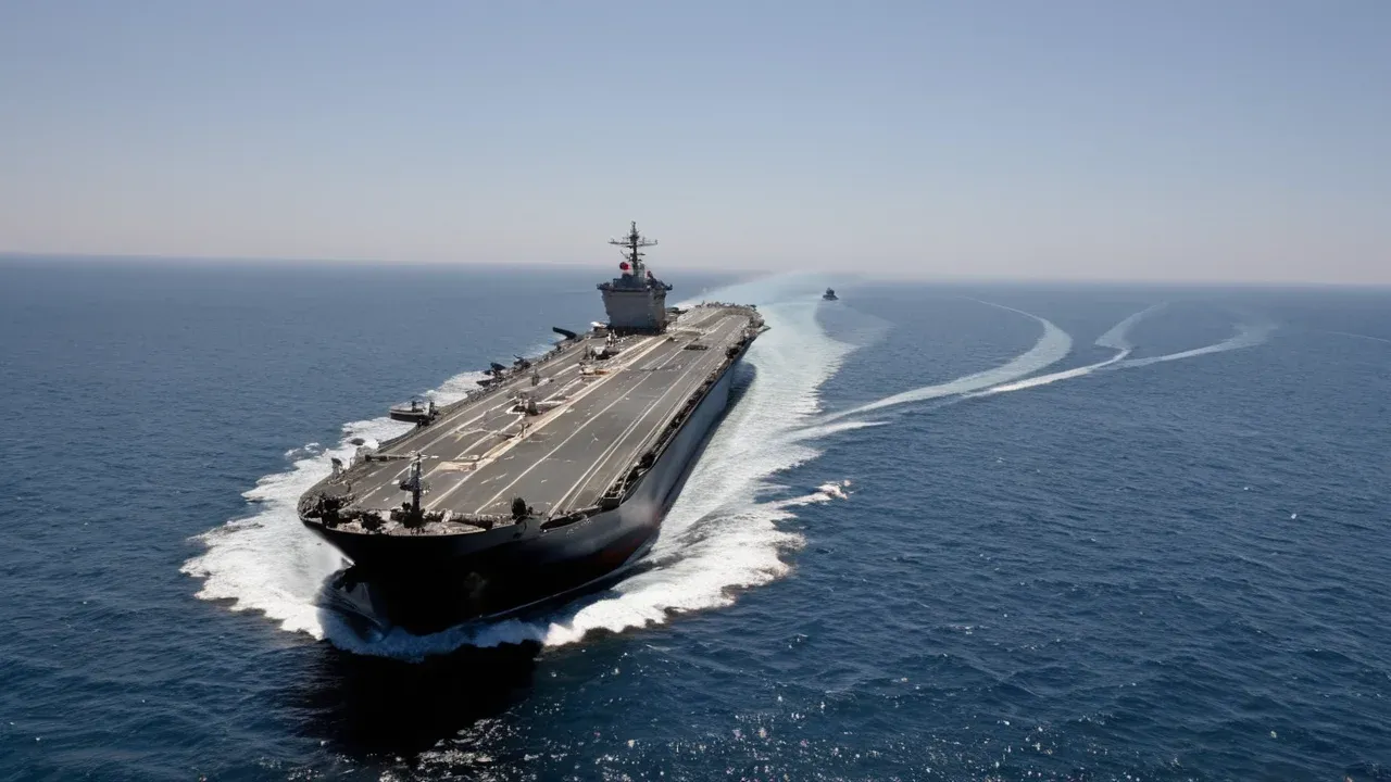 Geopolitical Escalation and Naval Posturing **US Strategy and Deterrence** The United States has responded to the escalating tensions with a dual strategy of economic pressure and naval deterrence.