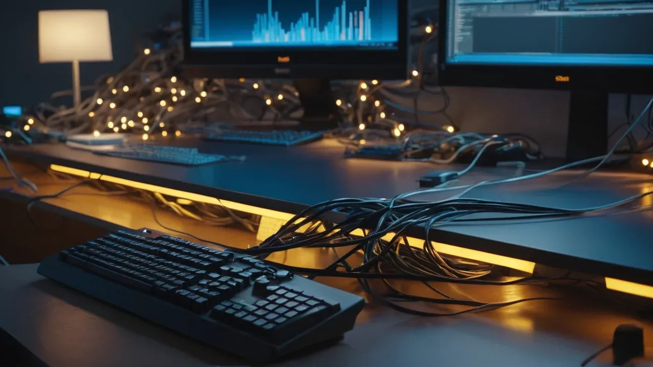 A conceptual image of human-governed intelligence connecting local and large-scale computing systems.