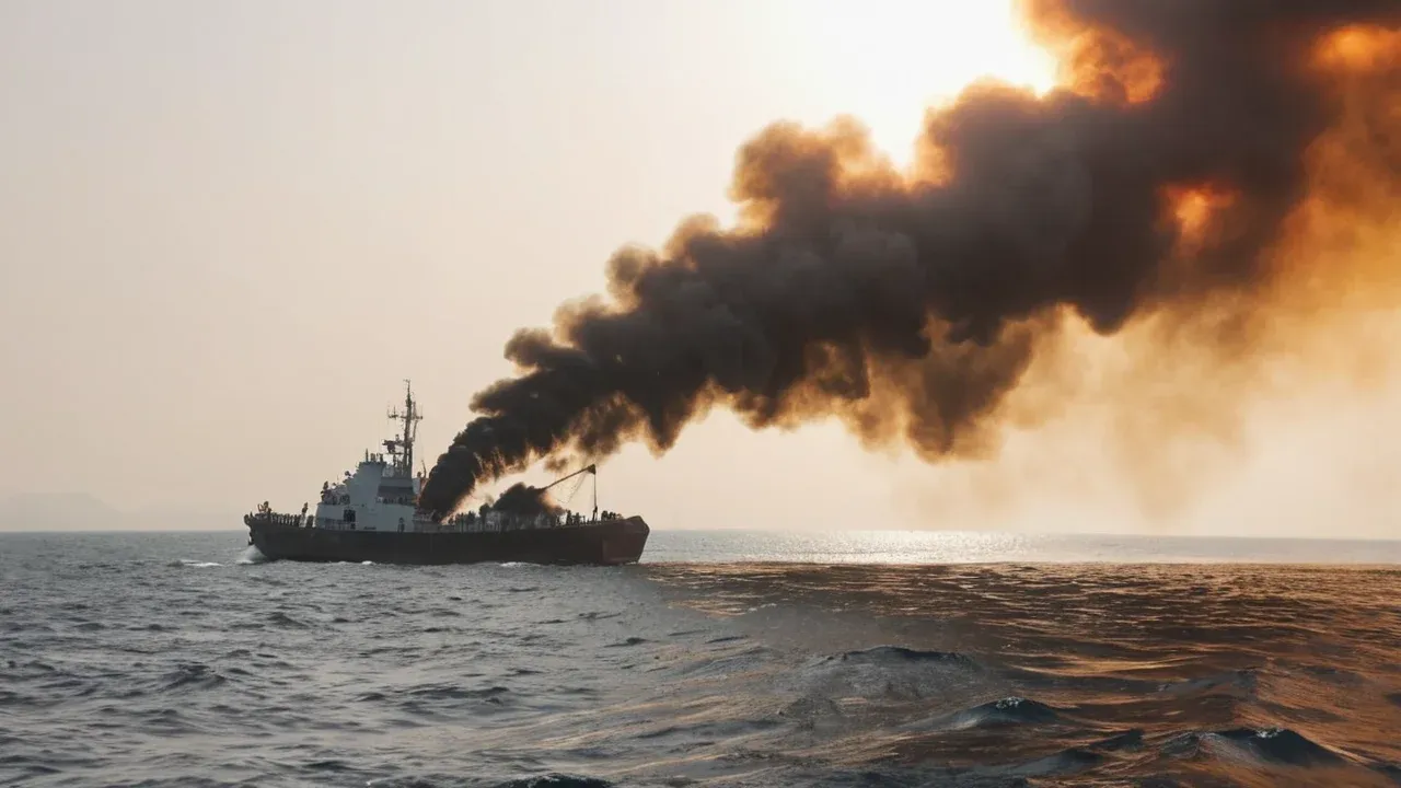 The Incident and Immediate Context The fire still clung to the hull of the Iranian commercial vessel when the first rescue boats cut through the smoke-choked air near Hengam Island.