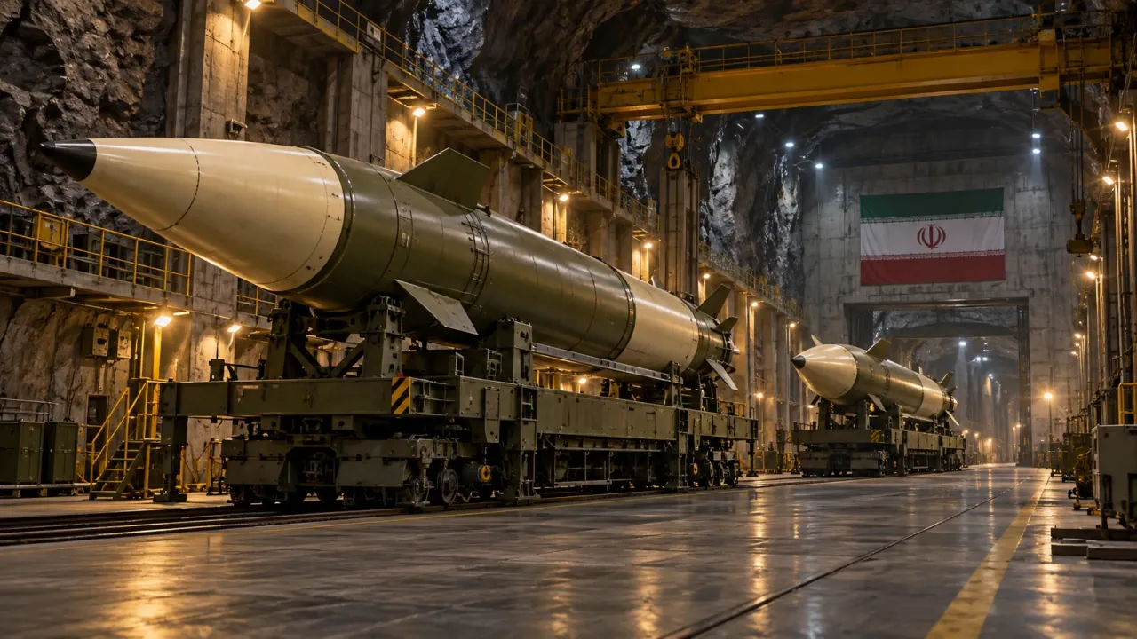 Signal 5: Iranian Missile Resurgence Iran has resumed its production of ballistic missiles using stockpiled components and working in underground facilities.