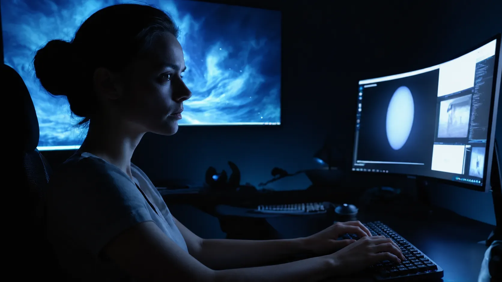 The Shift to Local AI Stacks A terminal window glows in a dark home office, code scrolling faster than thought.