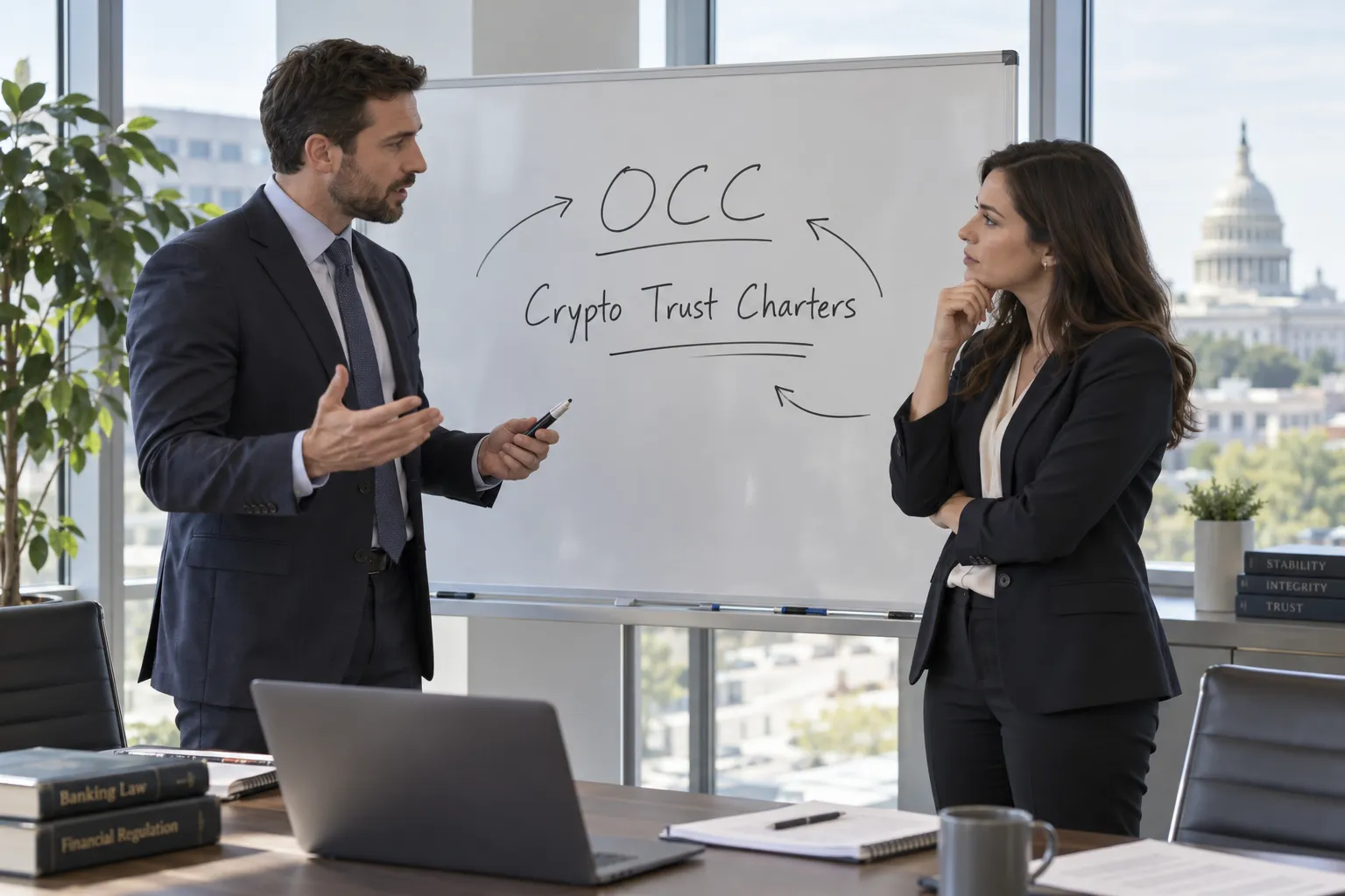 The Independent Community Bankers of America challenged the OCC's interpretation of the National Bank Act in federal court, arguing that crypto firms were given an unfair regulatory advantage.
