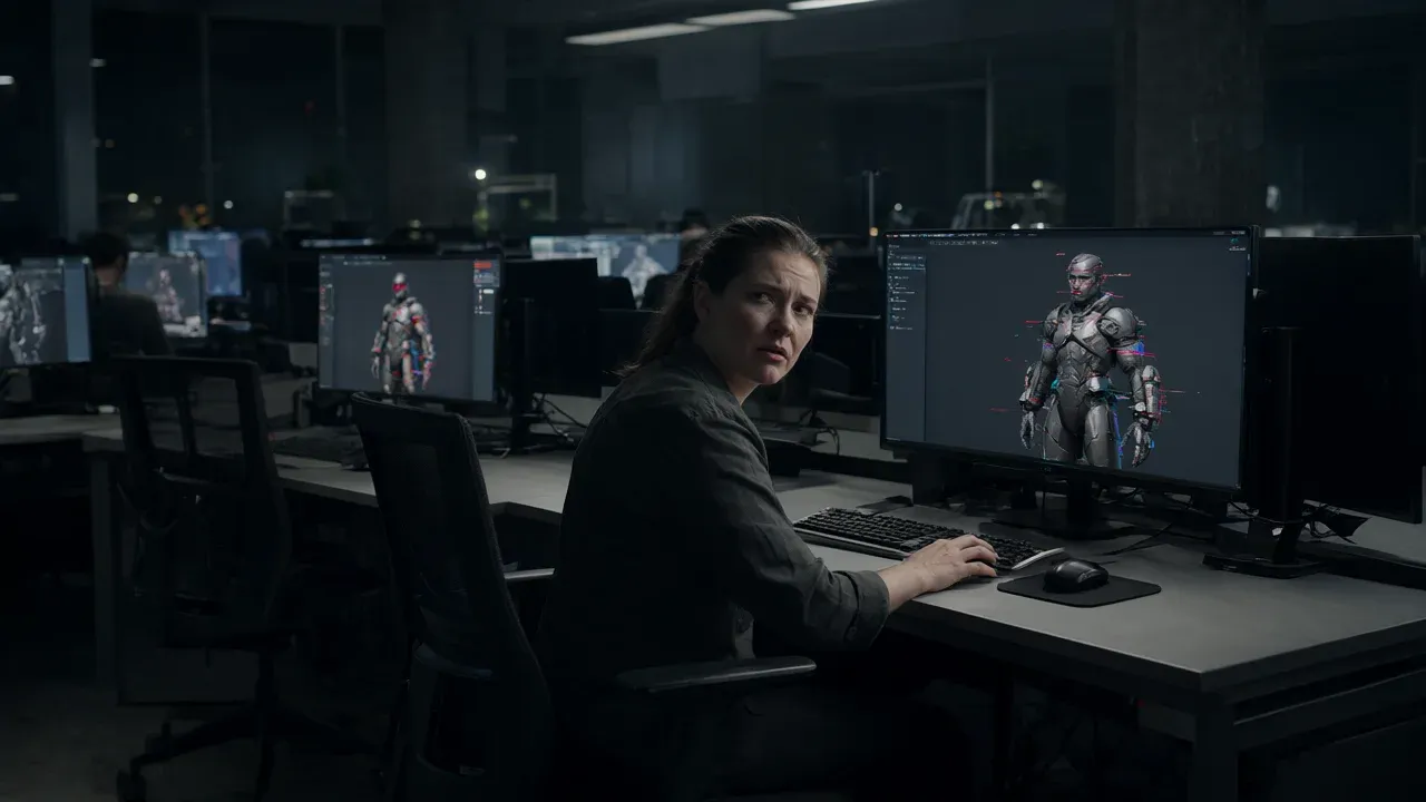 Epic Games developers face quality assurance challenges as AI-generated assets for a licensed Marvel and Star Wars title fail to meet consistency standards, forcing human reviewers to correct errors in a post-layoff environment.