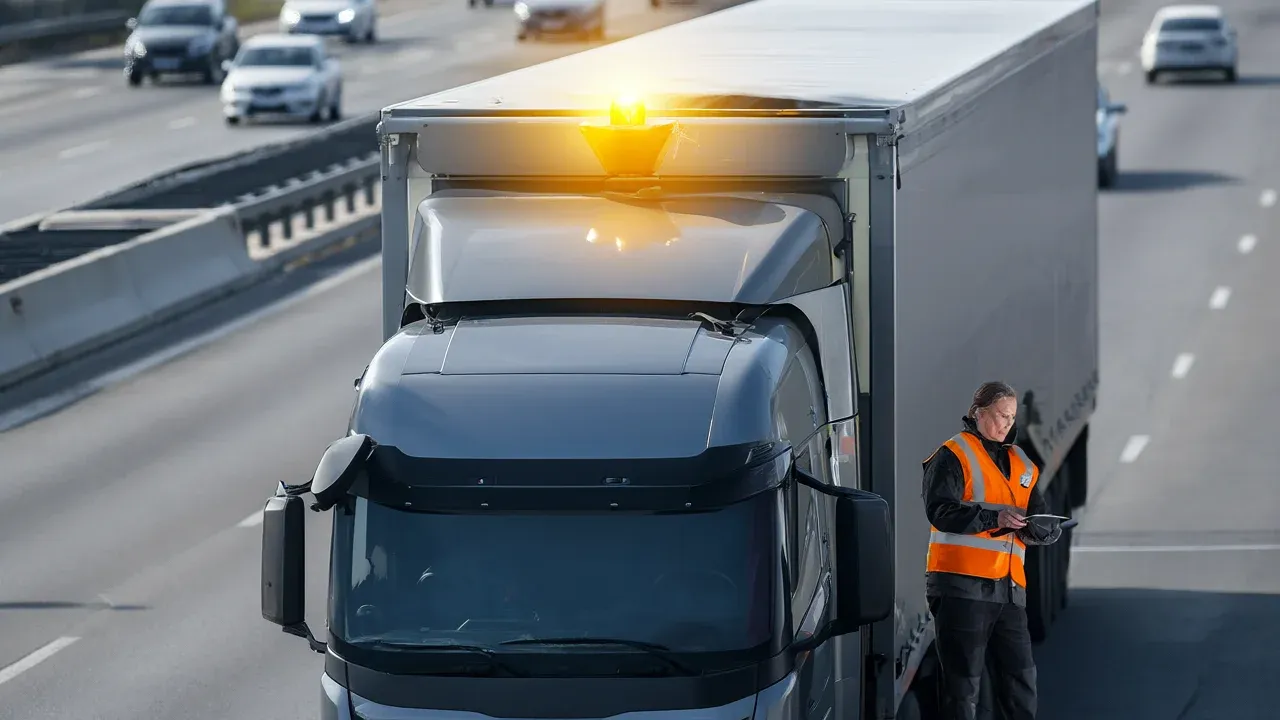 The Federal Motor Carrier Safety Administration's new exemption allows Level 4 autonomous trucks to use cab-mounted amber beacons instead of traditional safety devices, marking a shift in how physical infrastructure adapts to automation.