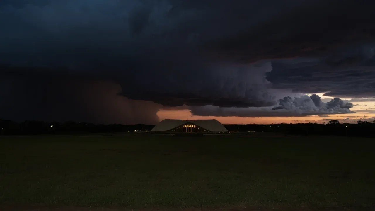 The Brazilian National Congress stands under a turbulent sky as the country prepares for a decisive runoff election that could reshape its political and international future.