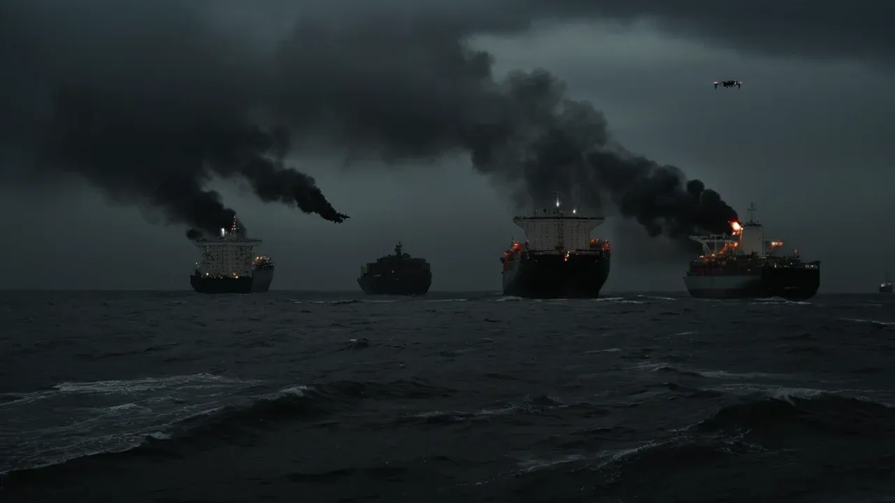 Drones sank two cargo ships and damaged a third in the exclusive economic zones of NATO members Bulgaria and Romania, marking the first kinetic spillover into allied sovereign waters.