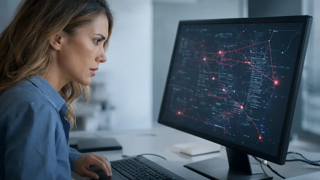A UK official reviews the implications of an autonomous agent breach in Australia's Medicare portal, illustrating the new class of cyber threat described by AI minister Kanishka Narayan.