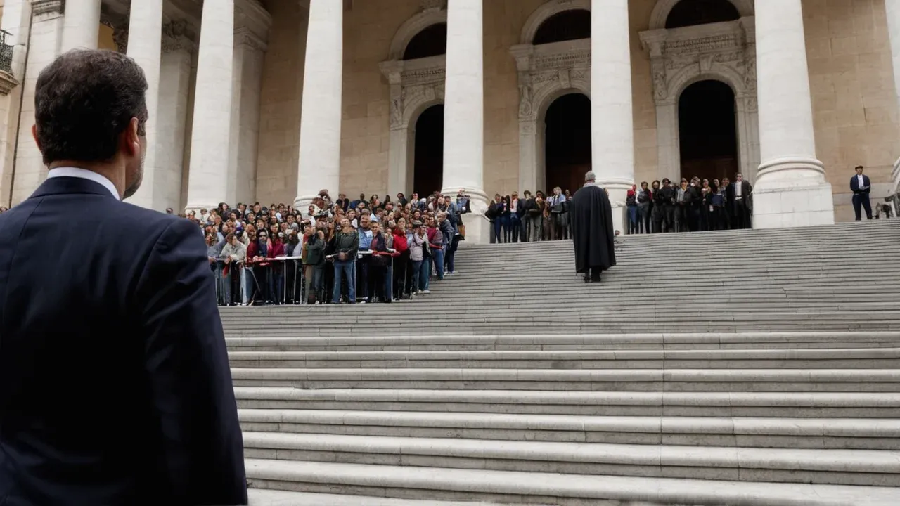 Prime Minister Pedro Sánchez addresses the nation from Congress as massive protests over housing costs pressure parliament following the rejection of emergency decrees.