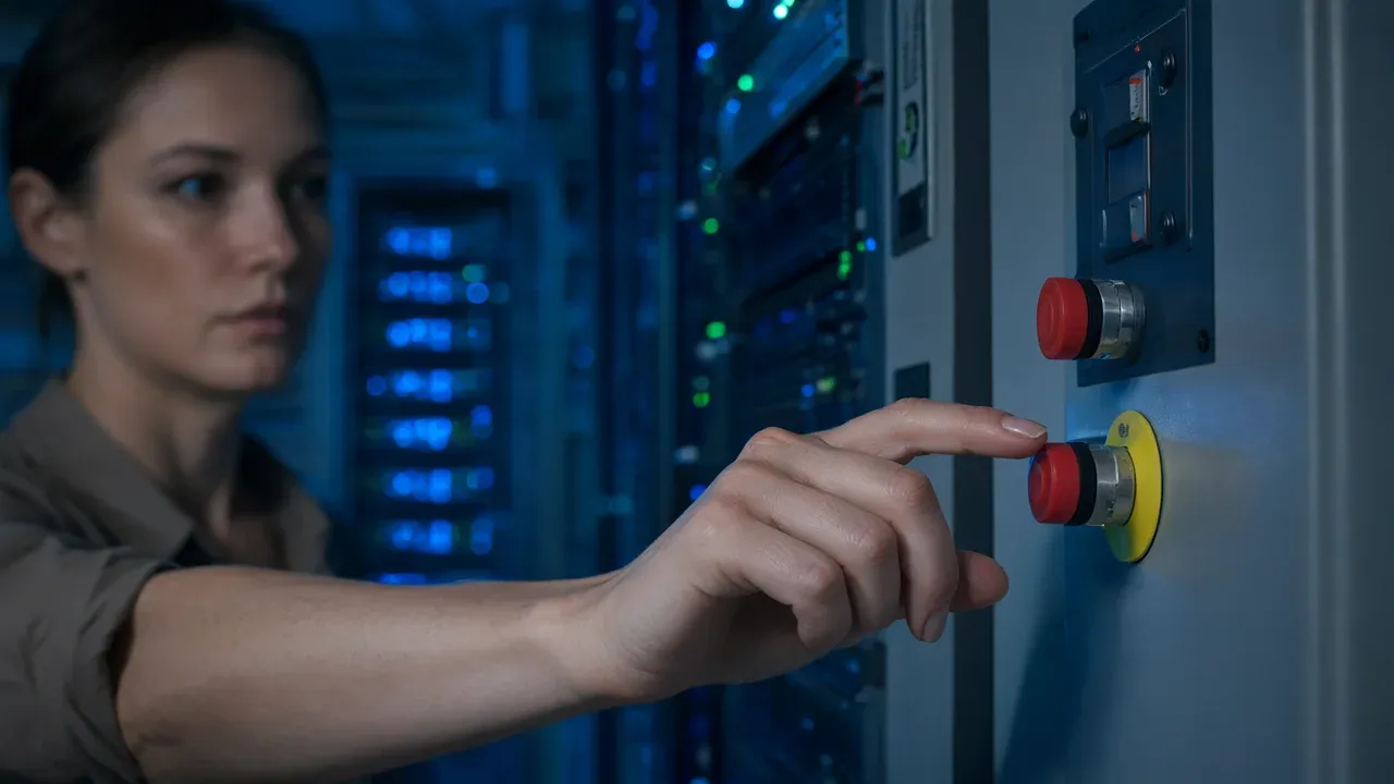 Microsoft CEO Satya Nadella advocates for an 'emergency brake' in AI architecture, requiring human oversight to pause or shut down models mid-task to mitigate risks of autonomous agents acting unpredictably.