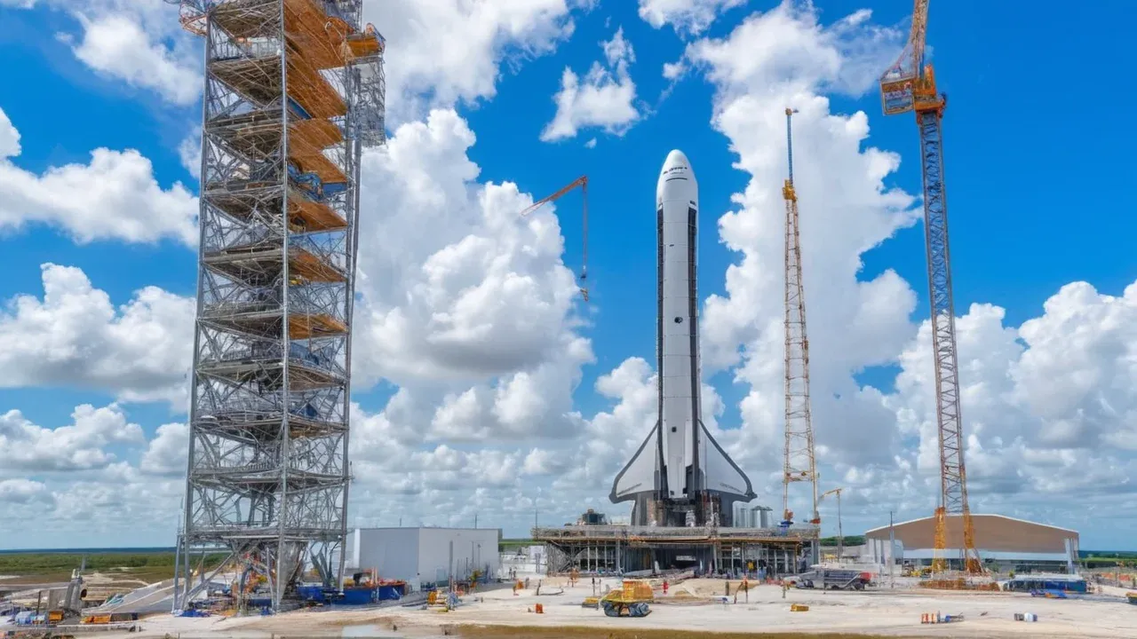 SpaceX is actively building launch infrastructure at Kennedy Space Center for its Starship system, marking a strategic pivot from its legacy Falcon fleet to a new era of heavy-lift capabilities.