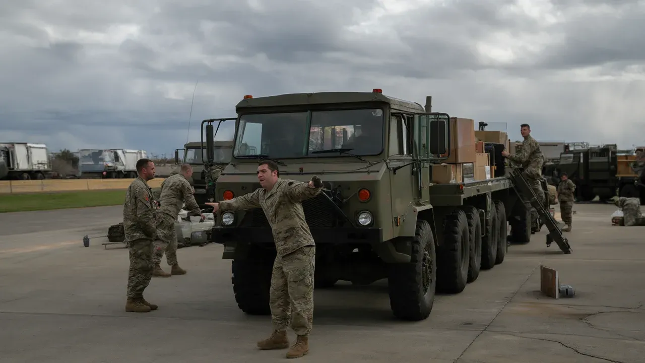 Florida National Guard troops prepare for mobilization as mandatory evacuations take effect across the northern Gulf Coast ahead of Hurricane Isaias.