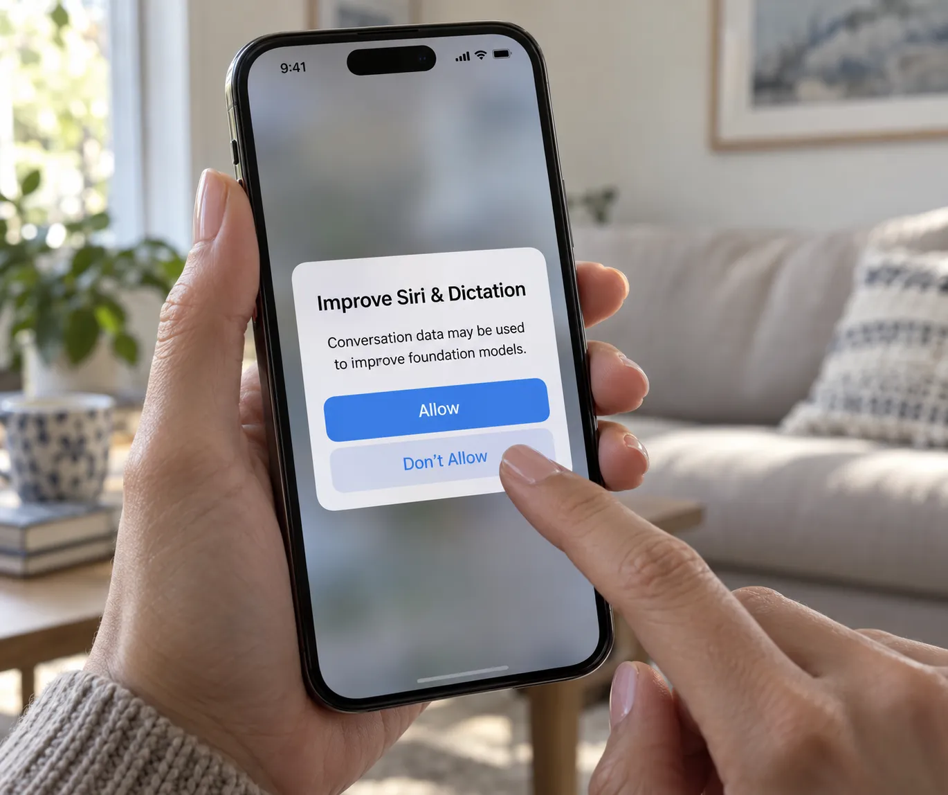 Opting Out of Foundation Model Training A particularly significant data collection mechanism in iOS 27 is the opt-in setting that allows Siri to use conversation data to 'improve foundation models'.