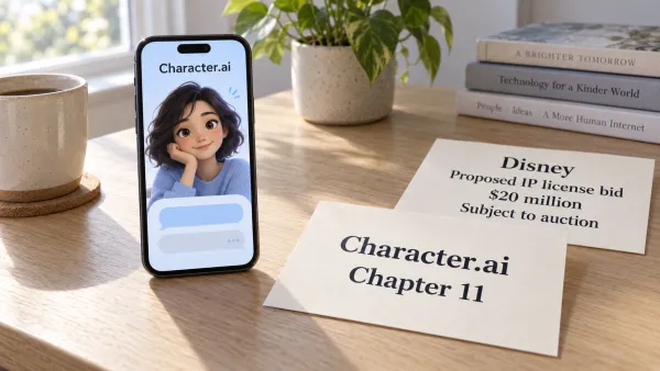 Character.ai Files for Chapter 11 as Disney Bids $20 Million for IP License